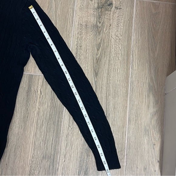 Vintage Izod Sweater Cable Knit 80’s 90’s Y2K Preppy Navy Blue Knit Grandpa Core - Picture 10 of 12